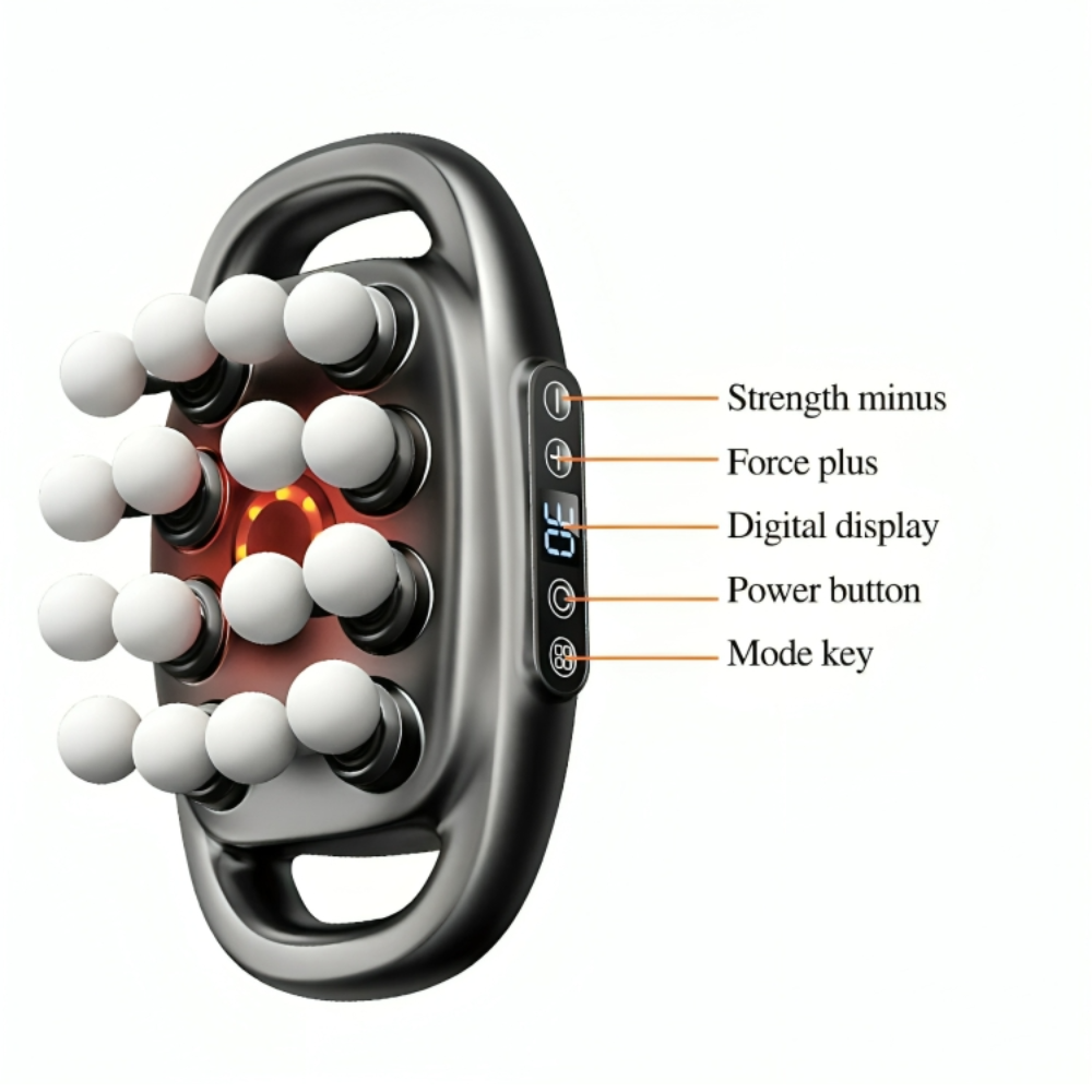 AtlasRelief 16 - The 16-Head Muscle Massage Gun
